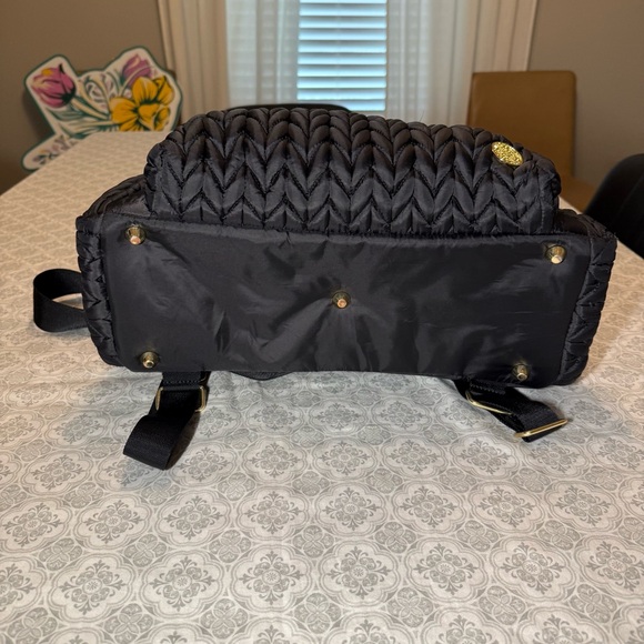 HAPP Levy Black Quilted Diaper Backpack - Black - Picture 9 of 16